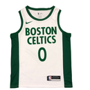 Regata NBA Boston Celtics City Edition Nike Authentic Tatum 0 - Branca