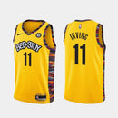 Regata NBA Brooklyn Nets City Edition 20/21 Nike Authentic Irving 11 - Amarela