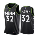 Regata NBA Minnesota Timberwolves City Edition 20/21 Nike Authentic Swingman Towns 32 - Preta