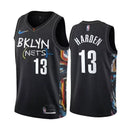 Regata NBA Brooklyn Nets City Edition 20/21 Nike Authentic Harden 13 - Preta